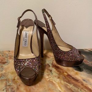 Sparkly High-heel Jimmy Choos